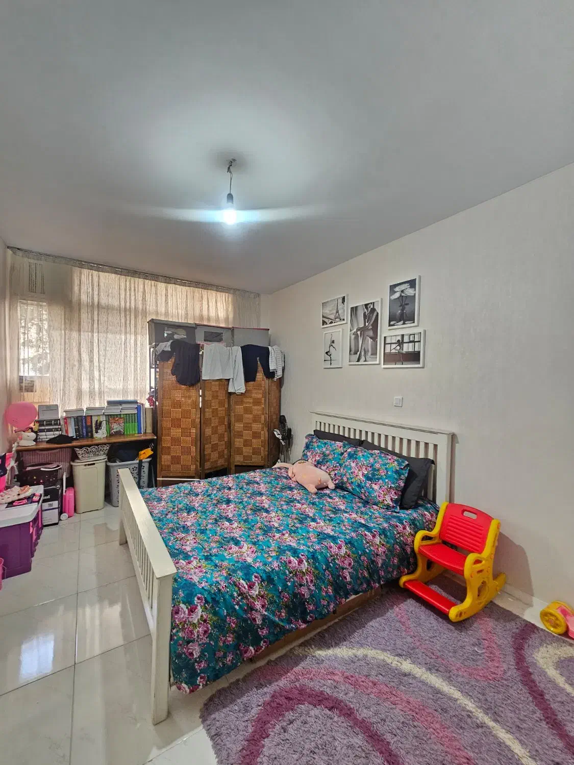 ۹۰ متر/فول امکانات/سالن پرده خور/فلکه اول