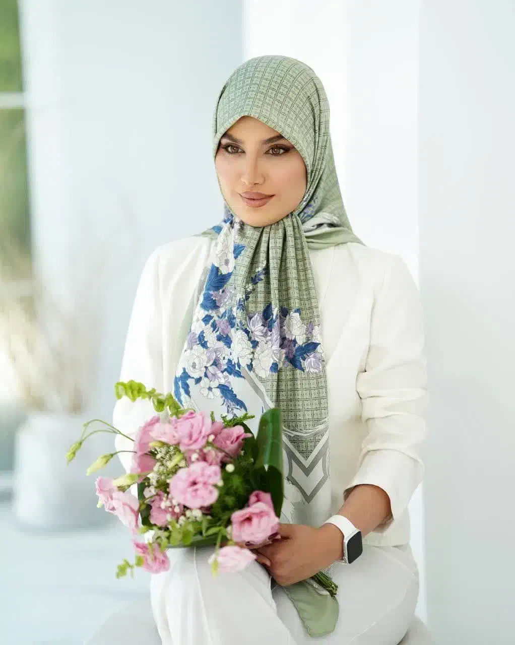 روسری ابریشم ژاکارد|لباس|مشهد, هدایت|دیوار