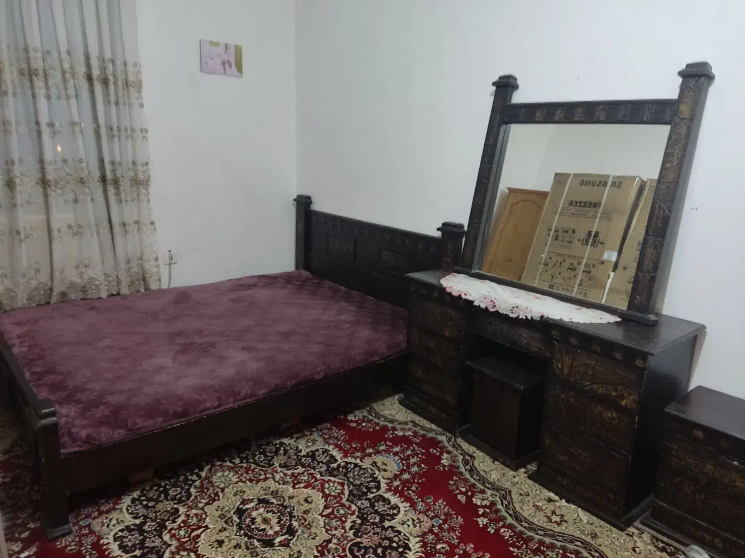 سرویس خواب دونفره|تخت و سرویس خواب|جم, |دیوار