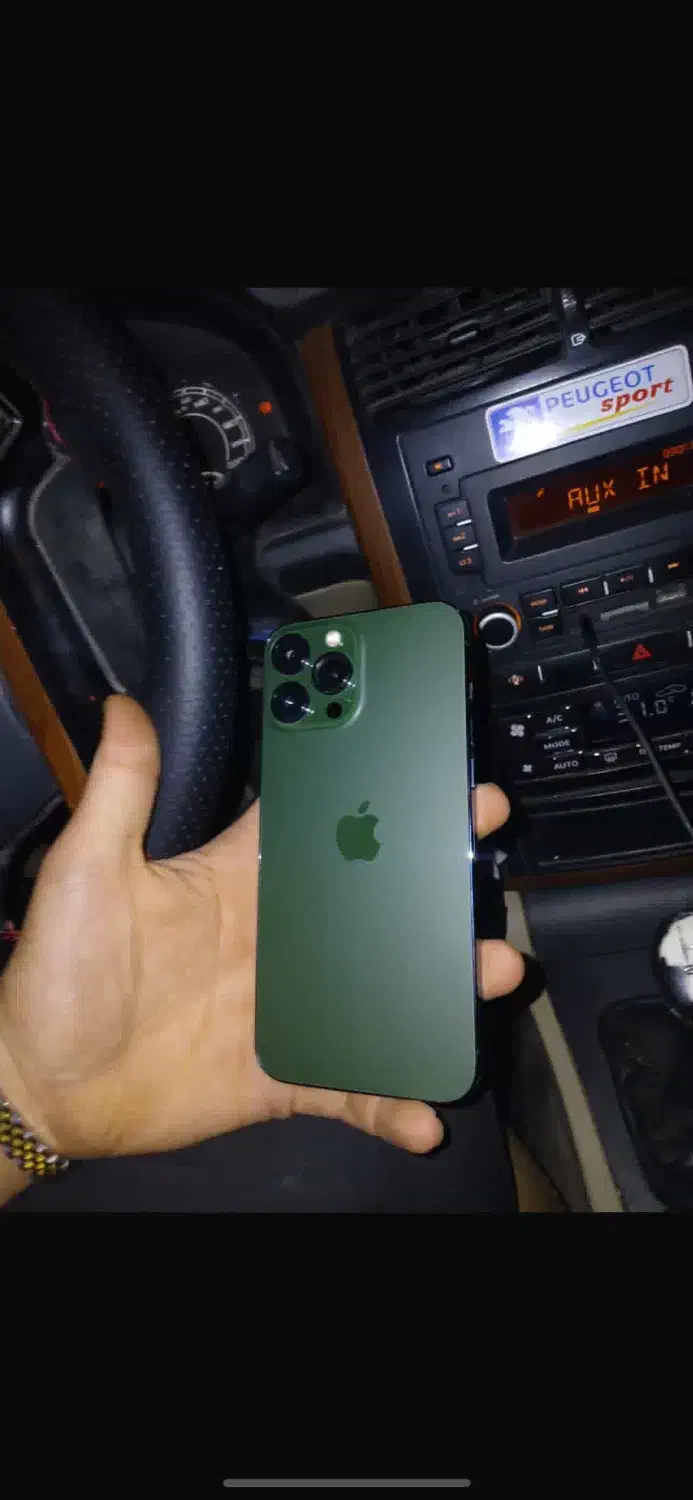 فروش موبایل ایفون ۱۳پرومکس سبز باطری ۱۰۰٪|موبایل|شهریار, رضی آباد بالا|دیوار