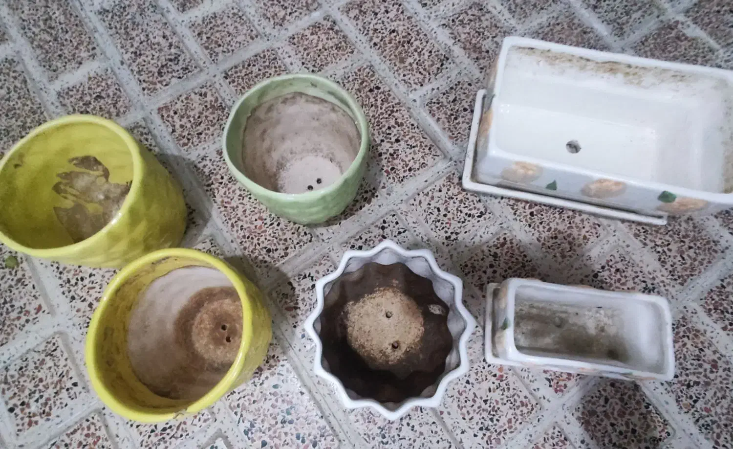 چند مدل گلدان سفالی|گل و گیاه طبیعی|ری, شهرک نظامی|دیوار