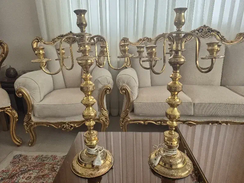 شمعدونی برنجی|صنایع دستی و سایر لوازم تزئینی|مشهد, آبکوه|دیوار