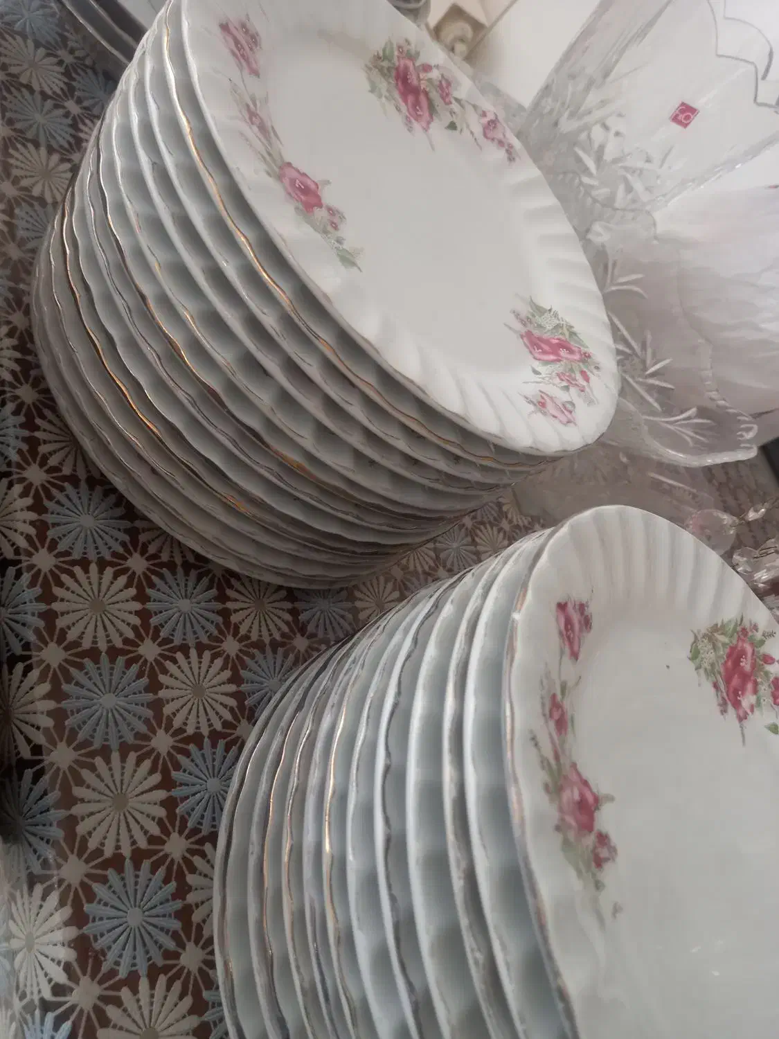 سرویس چینی گل عروس|ظروف سرو و پذیرایی|کاشمر, |دیوار