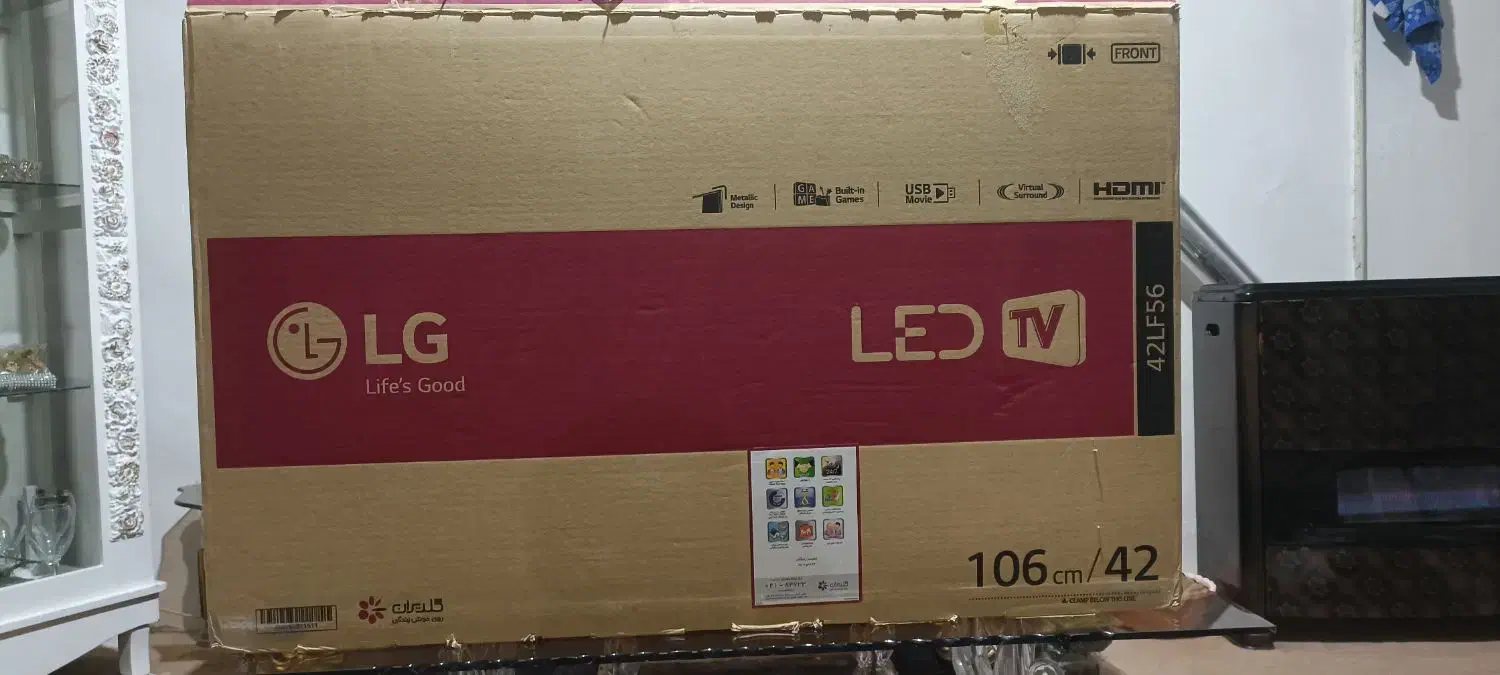تلویزیون 42الجی LEDدرحدصفر|تلویزیون و پروژکتور|اردبیل, |دیوار