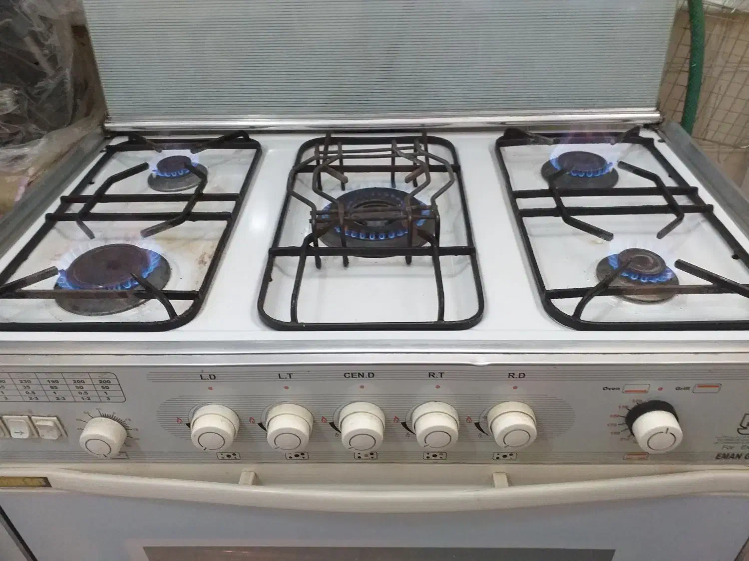 اجاق گاز ۵ شعله|اجاق گاز و لوازم برقی پخت‌وپز|فولادشهر, B5|دیوار