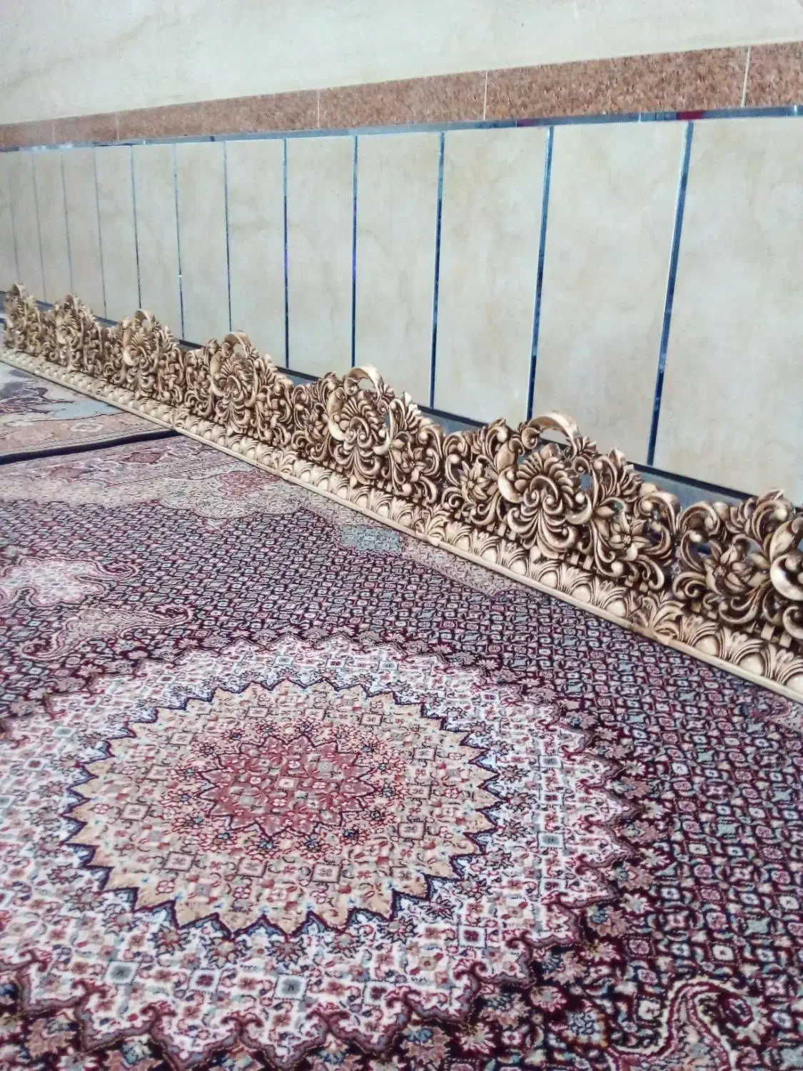 کتیبه پرده در حد نو|پرده، رانر، رومیزی|پارس‌آباد, |دیوار