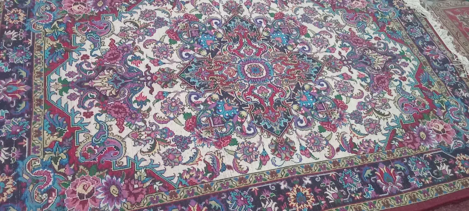 سلام 1جفت فرش دستباف  هریس سالاری 6متری|فرش|آذرشهر, |دیوار