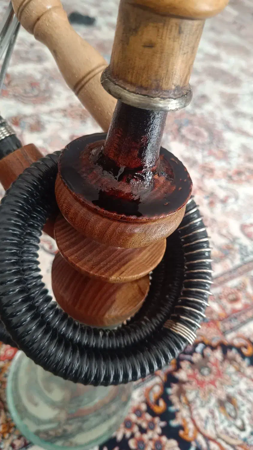 قلیان چوب زرد سه ساله|کلکسیون و سرگرمی|ایلام, |دیوار