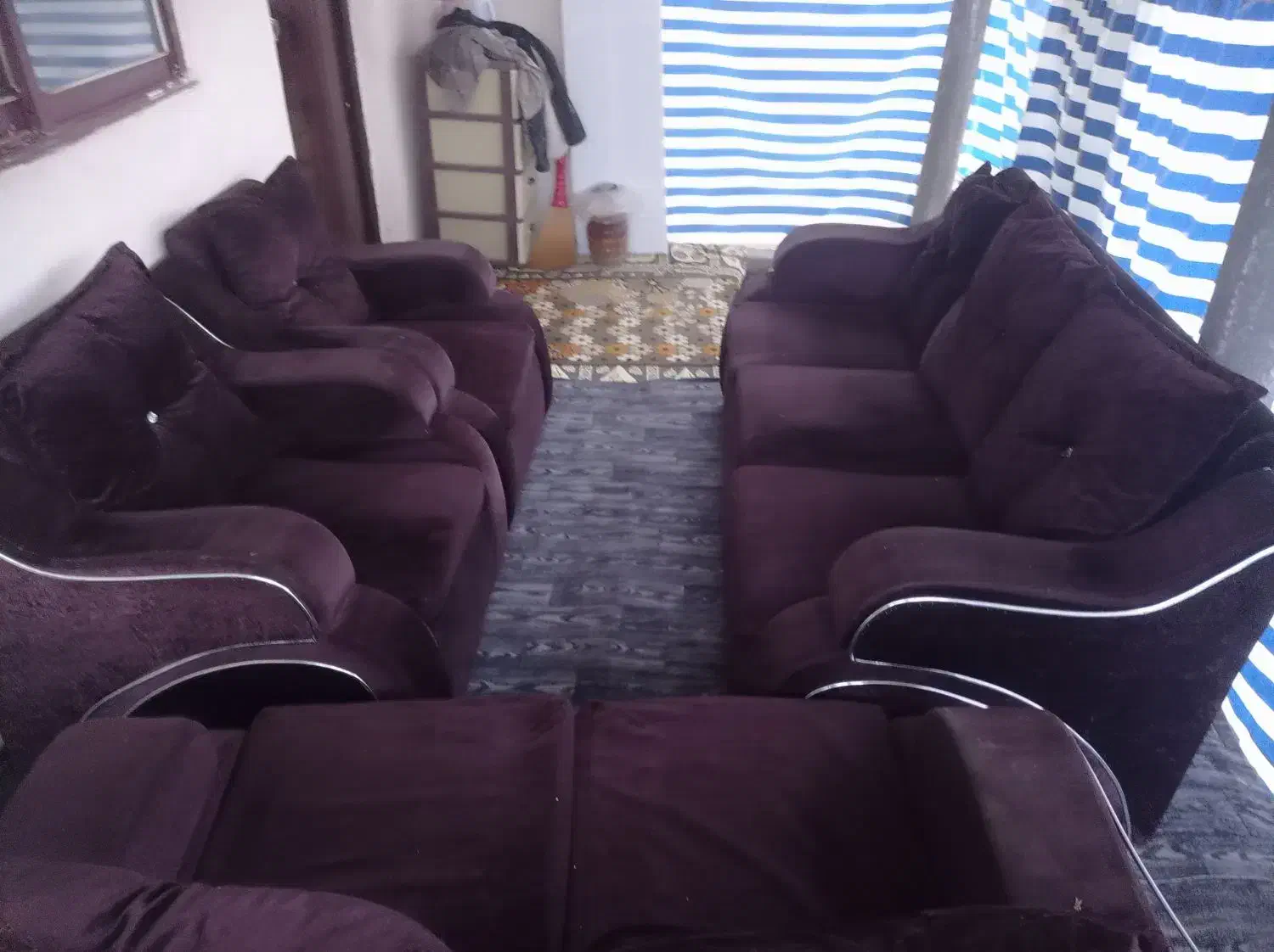 مبل 7نفره تمیز سالم|مبلمان خانگی و میز عسلی|آستانه اشرفیه, |دیوار