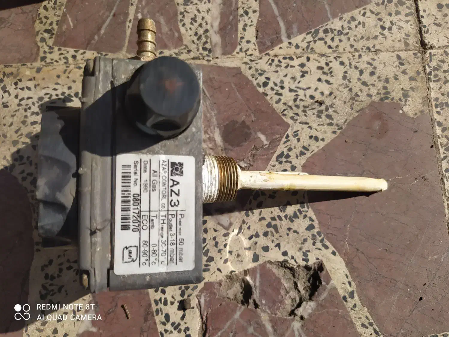 شیرکنترل گازی آبگرمکن ایستاده|آبگرمکن، پکیج، شوفاژ|نوشهر, |دیوار