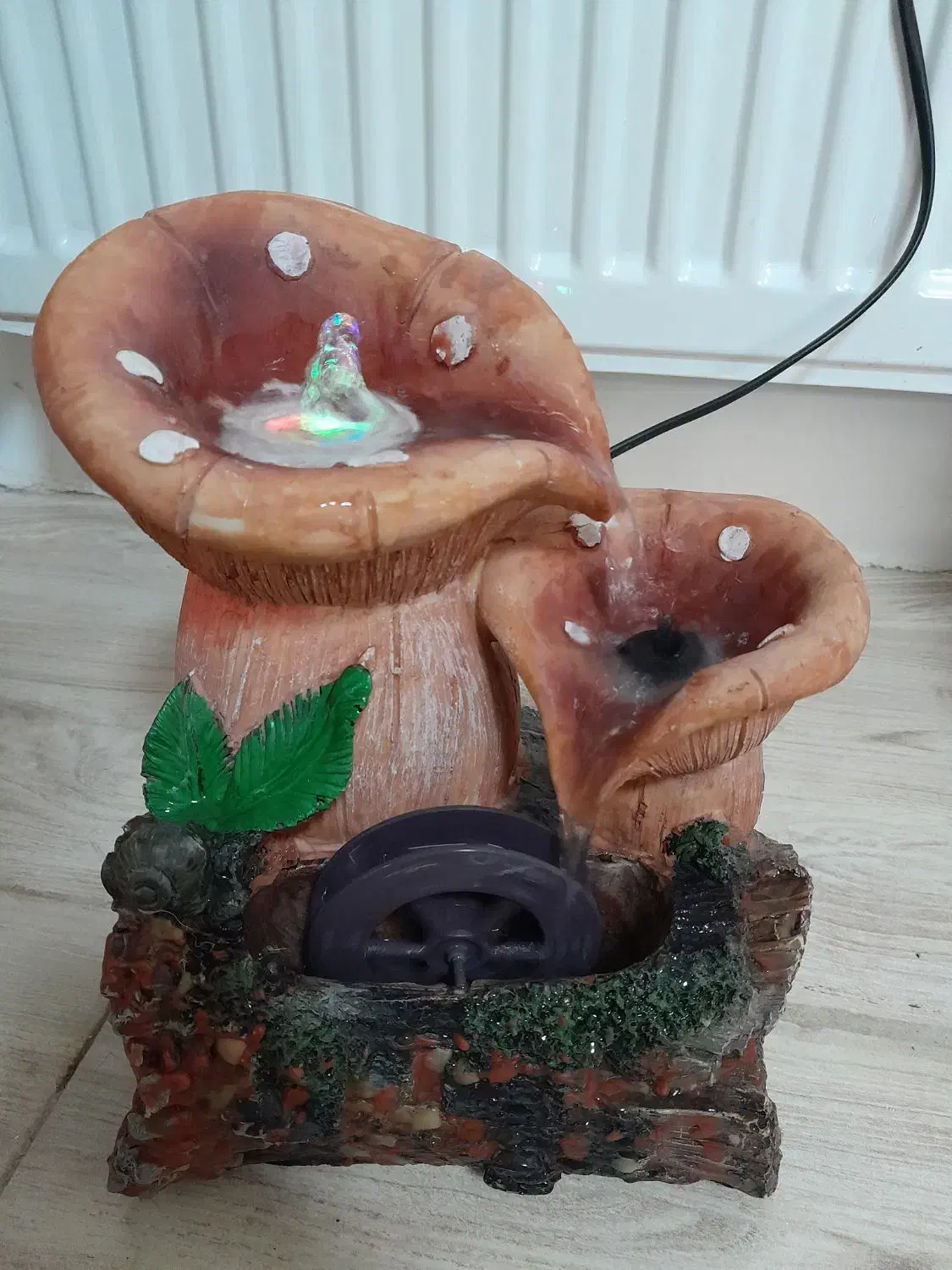 آبنما مینیاتوری با رقص نور|صنایع دستی و سایر لوازم تزئینی|خرمدره, |دیوار