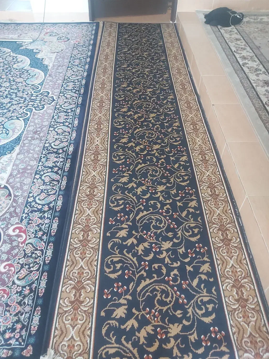 یک قطعه کناره گلیم ۷ متری عرض ۹۰ سانتی متر|گلیم، جاجیم، گبه|ایلام, |دیوار