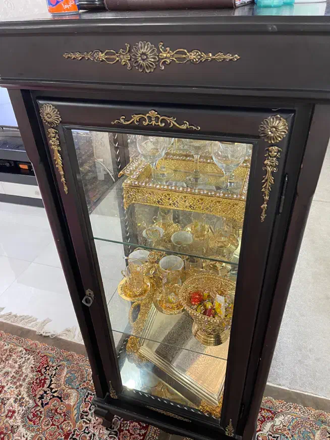 بوفه-چوبی|بوفه، ویترین، کنسول|امیدیه, |دیوار