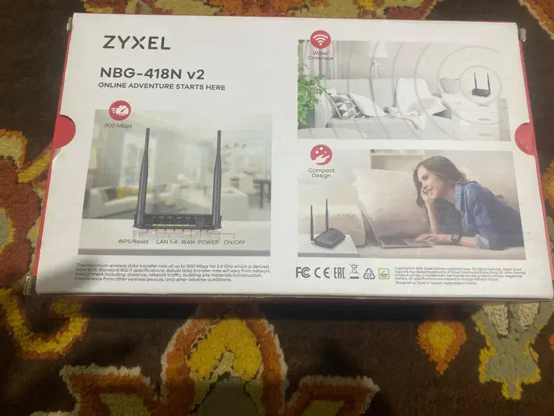 وای فای zyxel  NBG418N v2|مودم و تجهیزات شبکه|نوشهر, |دیوار