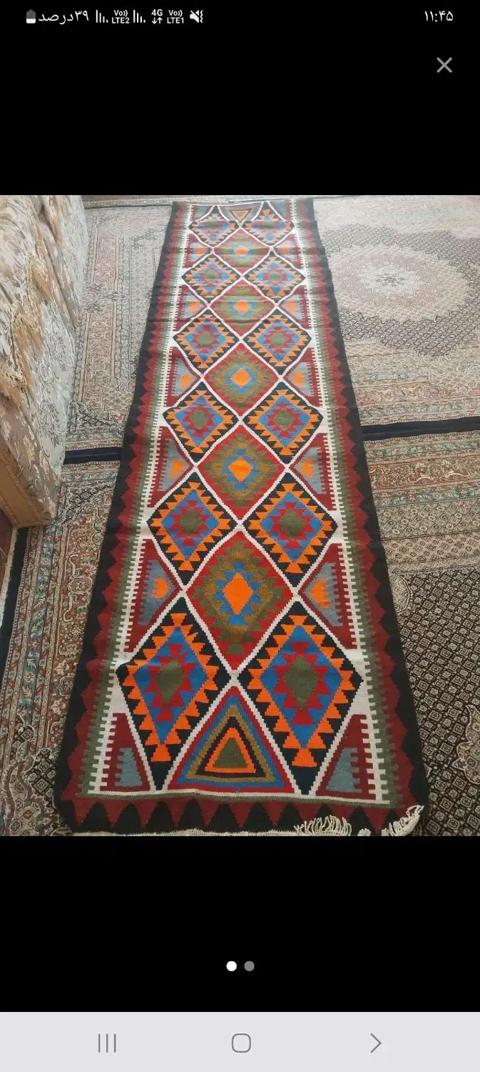 گیلم نو دست بافت|گلیم، جاجیم، گبه|اردبیل, |دیوار