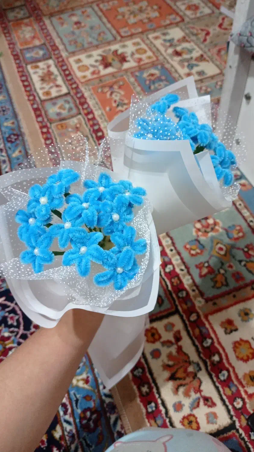 کادوی مناسب گل فانتزی با پیپ پاکن|گل مصنوعی|کوهبنان, |دیوار