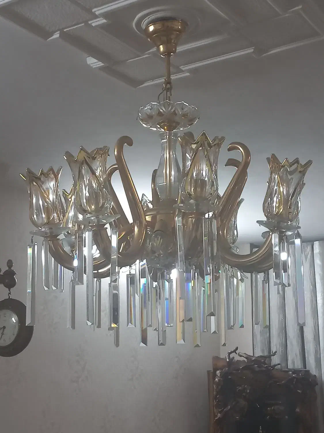 لوستر کریستال|لوستر و چراغ آویز|تهران, شارق|دیوار