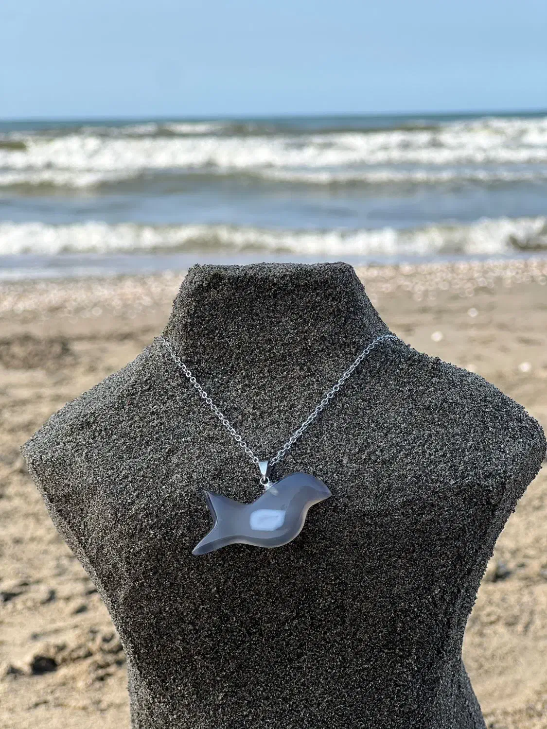 پرنده ی سنگی با عقیق مصور بسیارزیبا و منحصر به فرد|جواهرات|اصفهان, کوی نرگس|دیوار