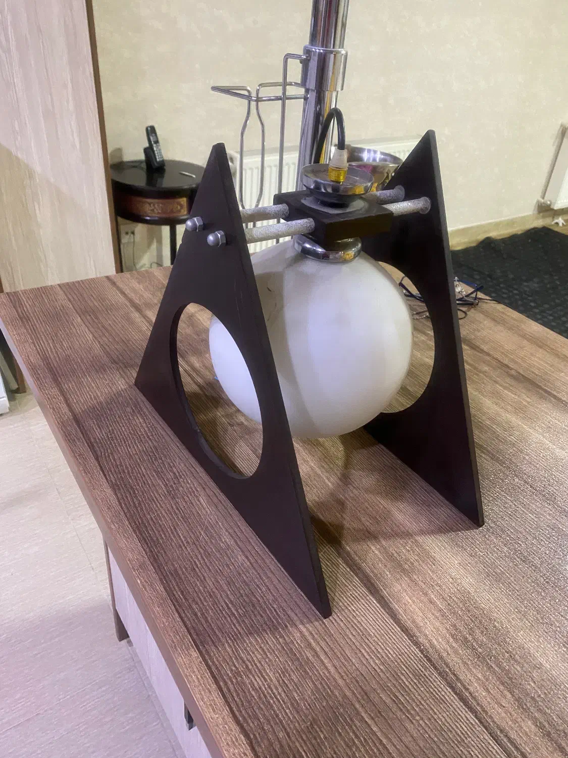 لوستر چوبی|لوستر و چراغ آویز|همدان, |دیوار