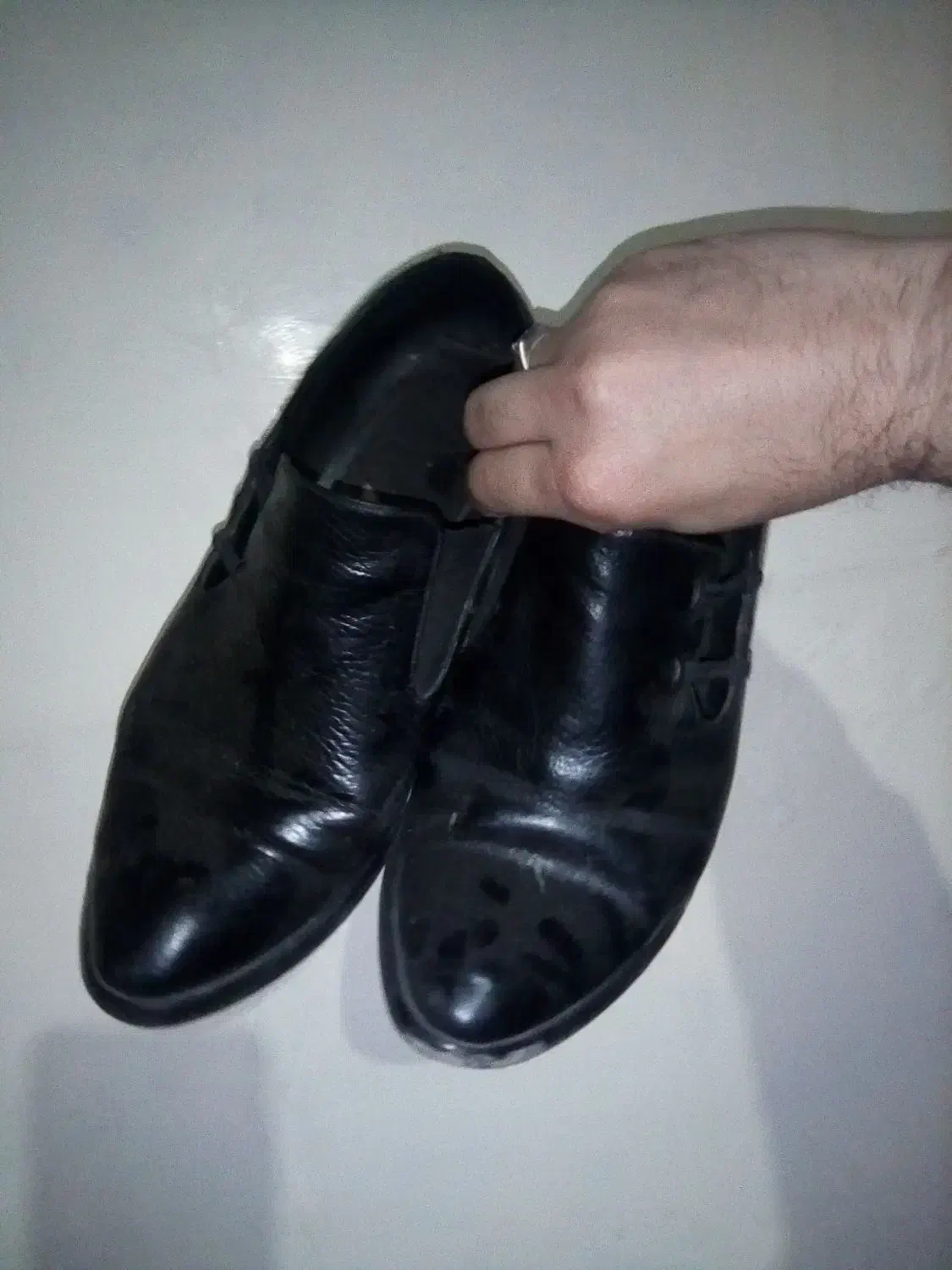 کفش زنانه دو عدد جنس چرم سالم معاوضه|کیف، کفش، کمربند|ملکآباد, |دیوار