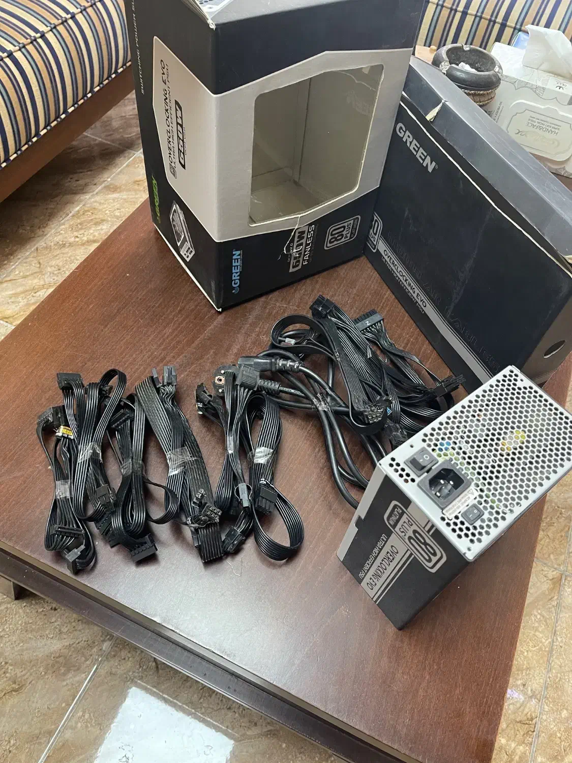 پاور گرین 650 وات green overclocking ocpt|قطعات و لوازم جانبی رایانه|اردبیل, |دیوار