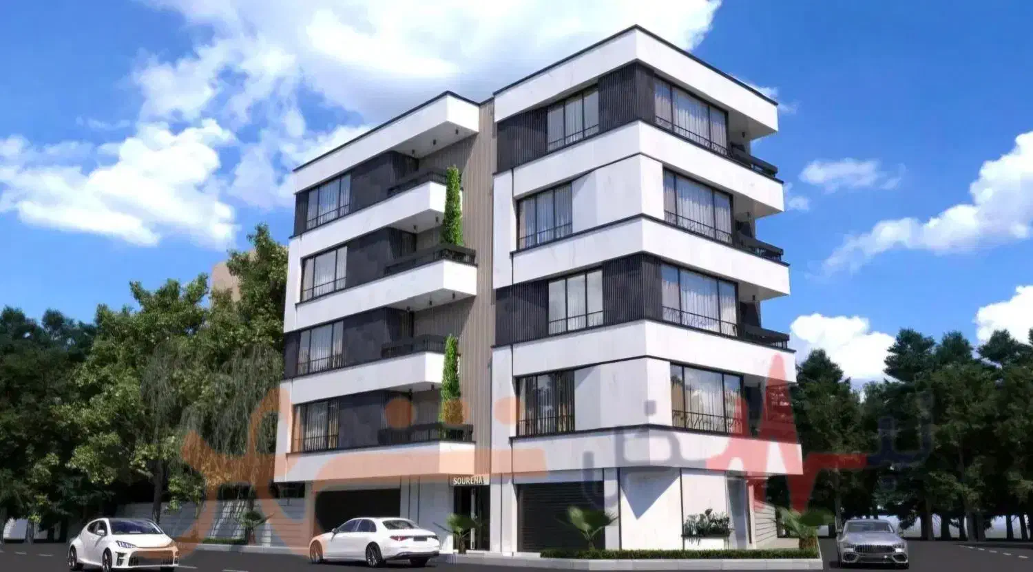 پیش فروش آپارتمان**90m**نما مدرن ۳۰درصد پیشرفت کار|پیش‌فروش املاک|فومن, |دیوار