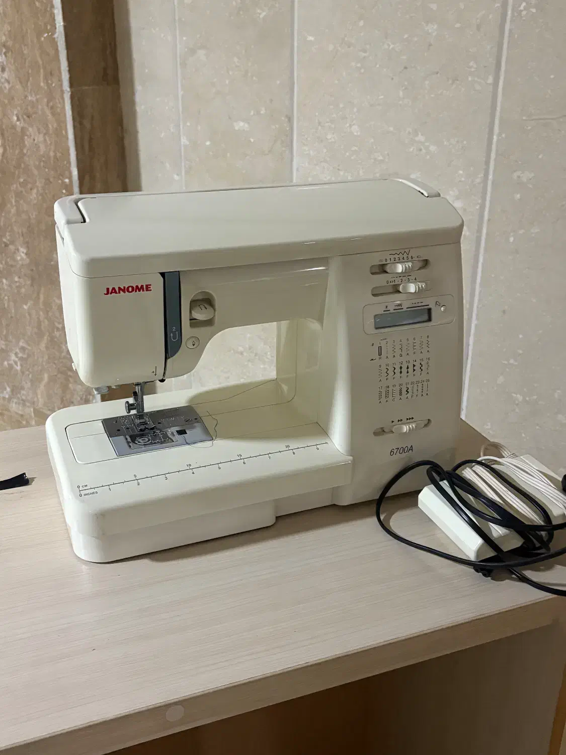 چرخ خیاطی زانومه مدل 6700A با میز و صندلی مخصوص|چرخ خیاطی و ریسندگی|تهران, هروی|دیوار