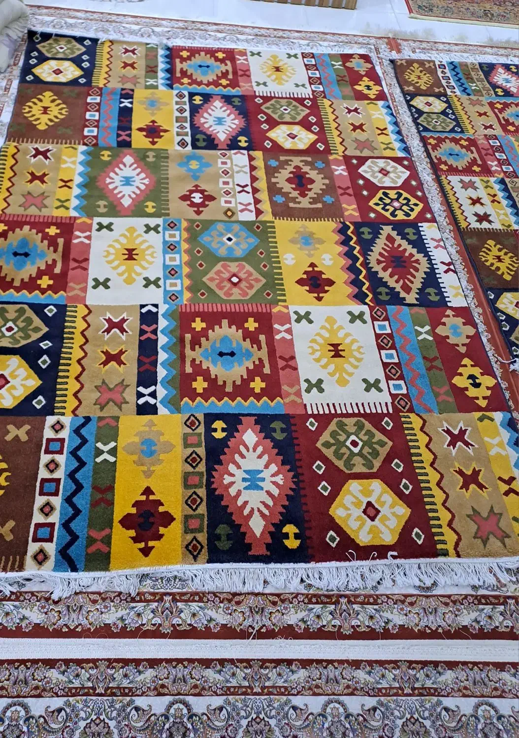 دو تخته فرش|فرش|زنجان, |دیوار