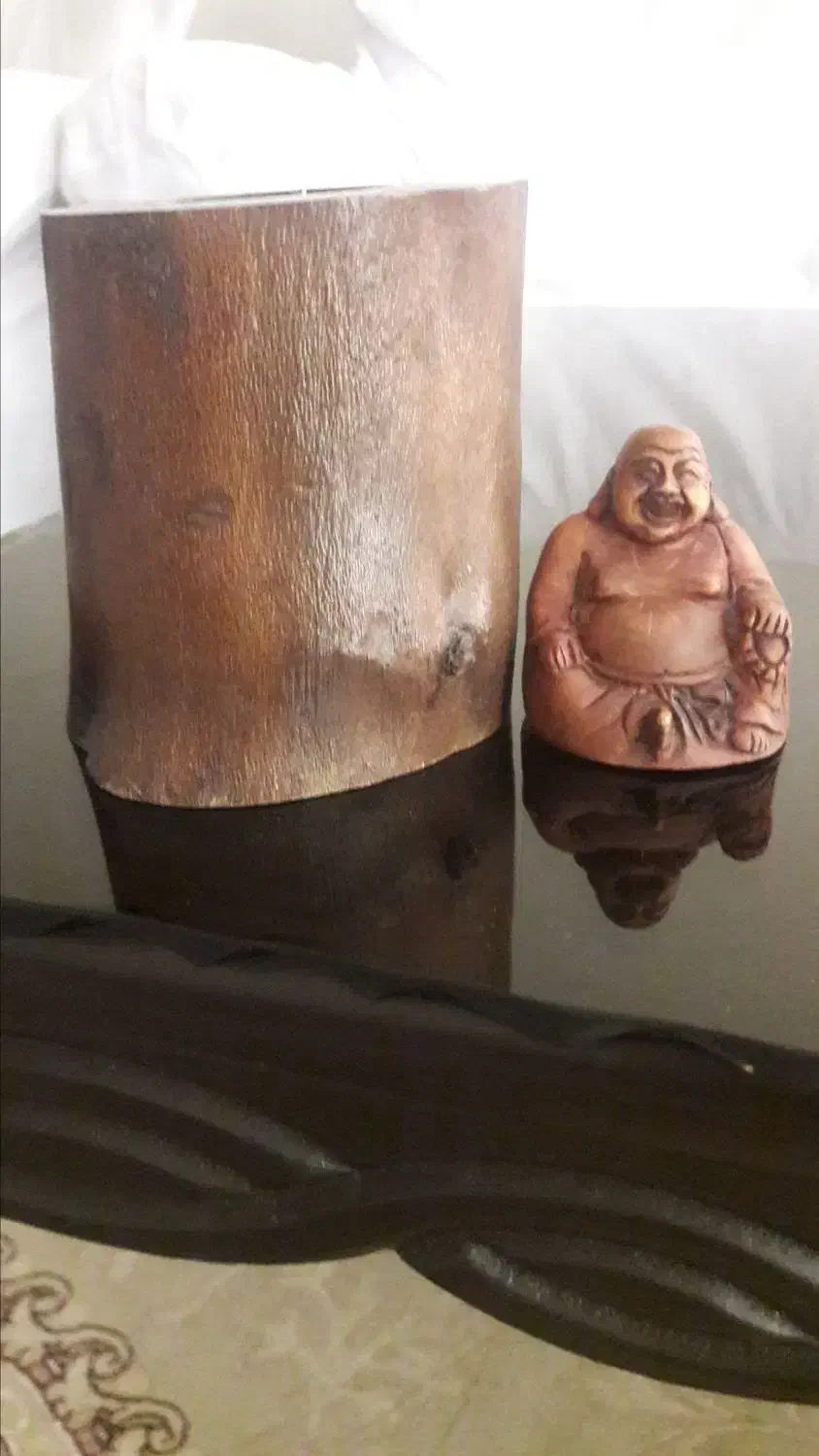 جاشمعی چوبی بامجسمه بودا|مجسمه، تندیس، ماکت|تهران, تهرانپارس غربی|دیوار