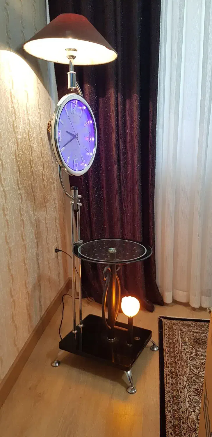 آباژور ایستاده ساعت دار و چراغ خواب و میز|چراغ خواب و آباژور|ارومیه, |دیوار