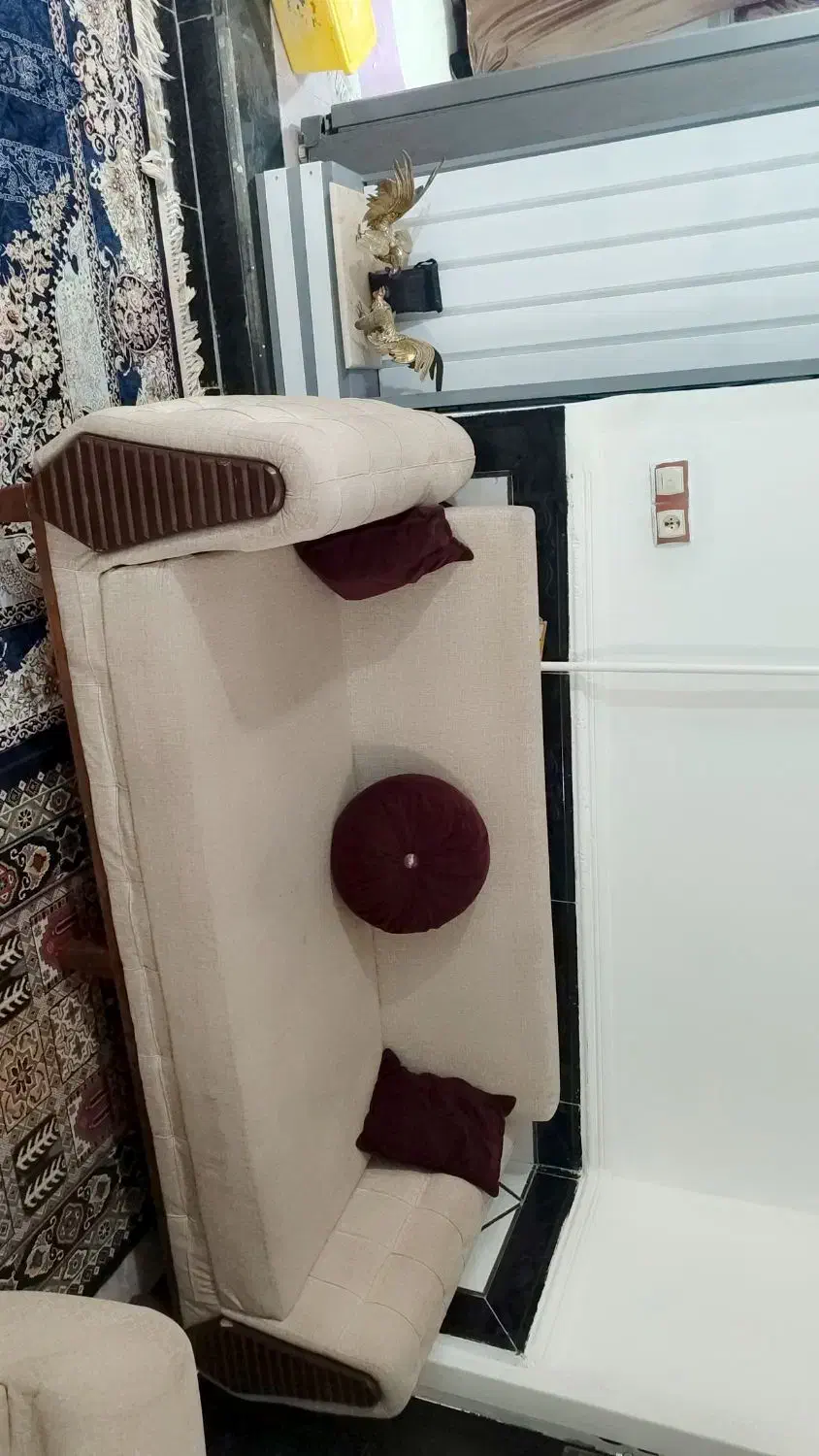 آینه شمعدان طرح برنز درجه یک ومبل راحتی|آینه|نورآباد, |دیوار