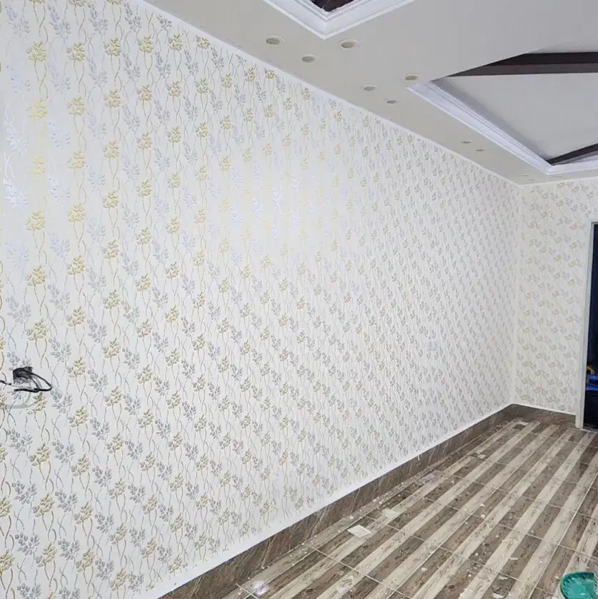 طرح کاغذدیواری آبرنگ ونقاشی ساختمان|خدمات پیشه و مهارت|گرگان, |دیوار