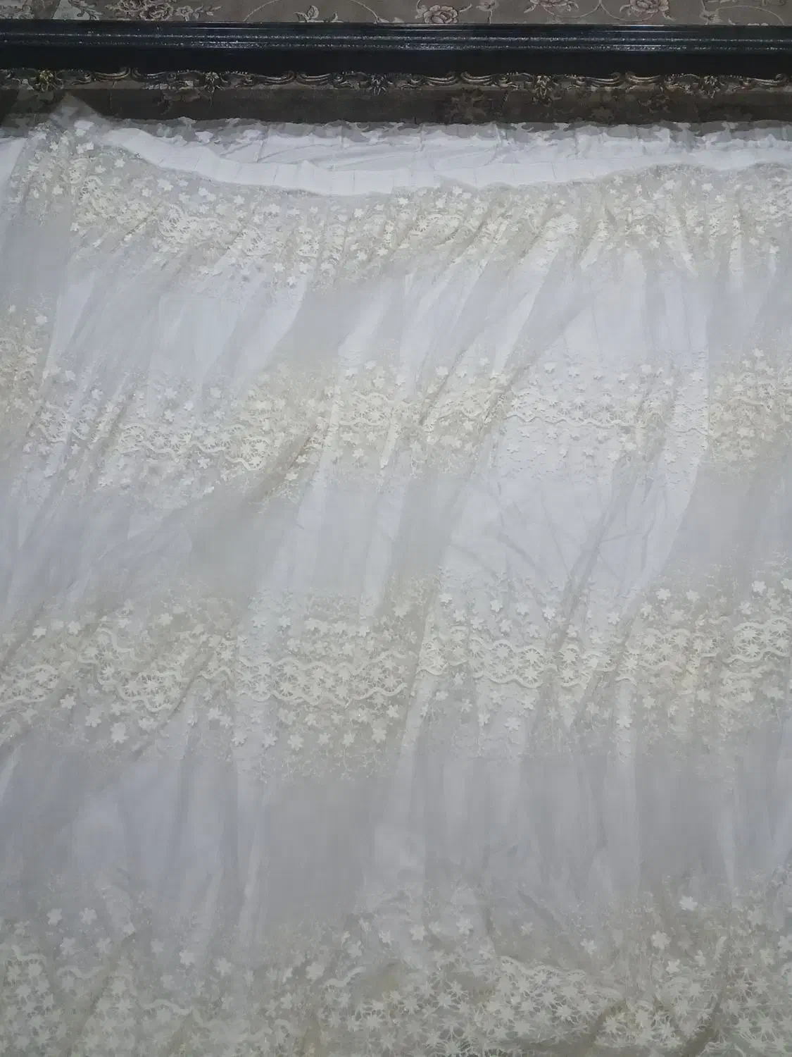 پرده حریر و زبرا و استر و کتیبه|پرده، رانر، رومیزی|قائم‌شهر, |دیوار