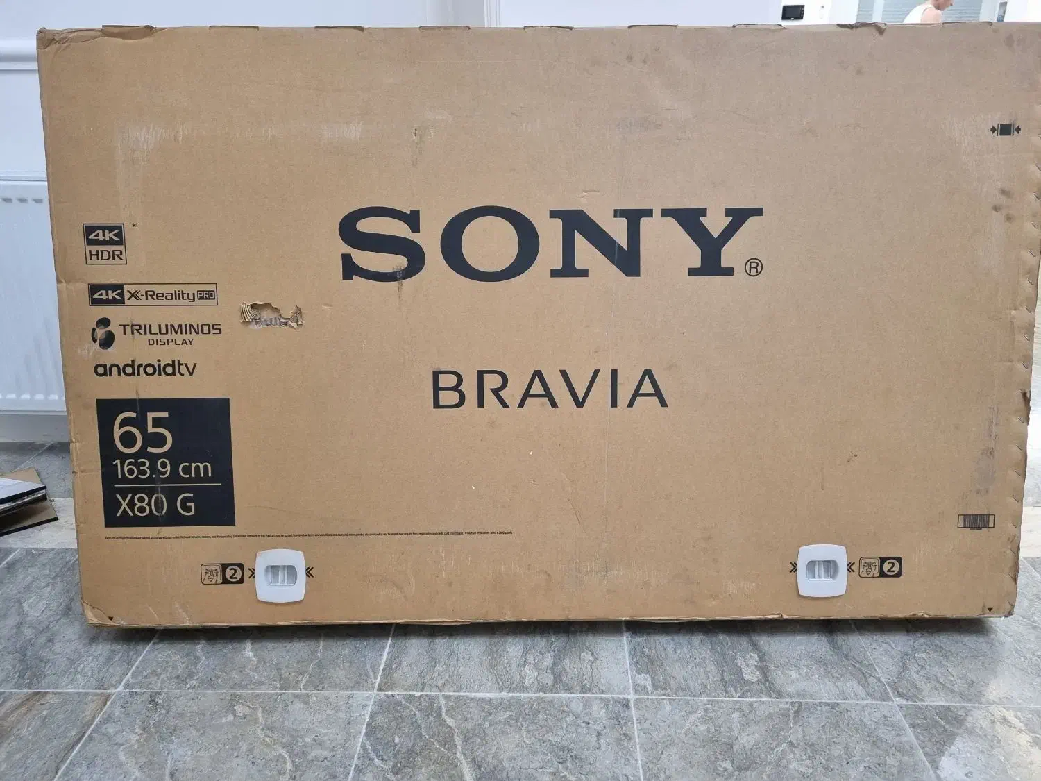 کارتن تلویزیون ۶۵ سونی|تلویزیون و پروژکتور|لاهیجان, لیل|دیوار