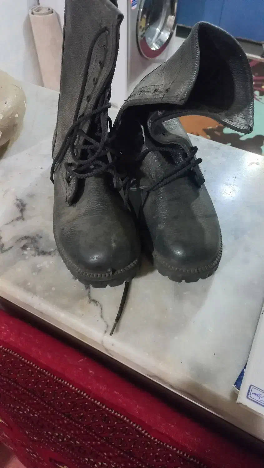 پوتین نظامی سایز۴۲|کیف، کفش، کمربند|گرگان, |دیوار