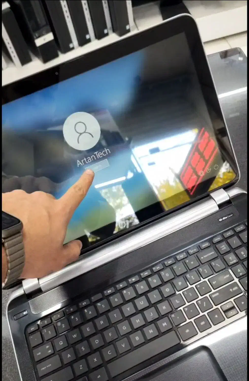 لپتاپ لمسی صفحه تاچ رم۱۲گیگ|رایانه همراه|مرند, |دیوار