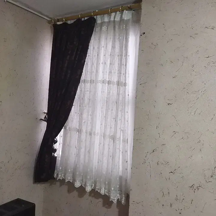 دوعدد پرده سه تیکه یلان دار|پرده، رانر، رومیزی|ملایر, |دیوار