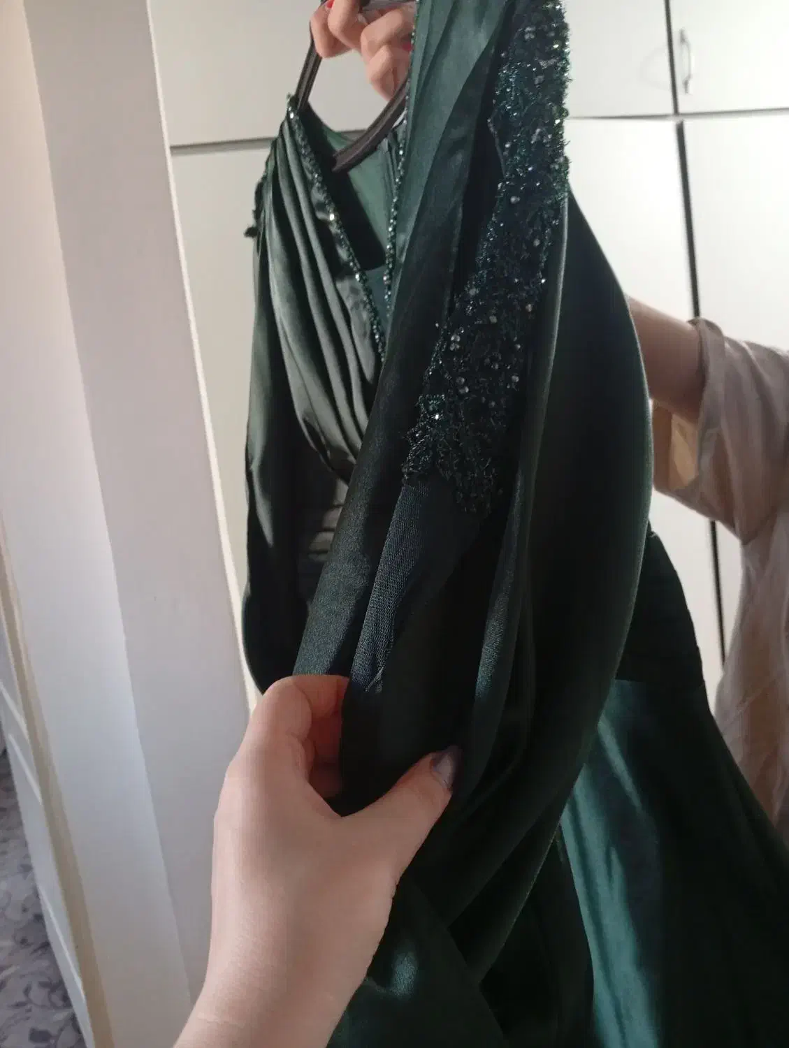 پیراهن ساتن بسیار شیک|لباس|اسدآباد, |دیوار