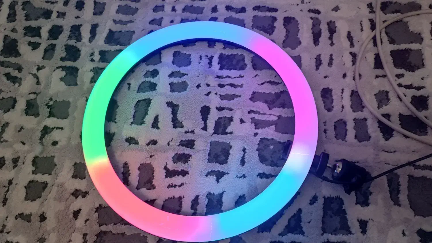 رینگ لایت ۳۰ سانتی RGB|دوربین عکاسی و فیلم‌برداری|لنجان, |دیوار