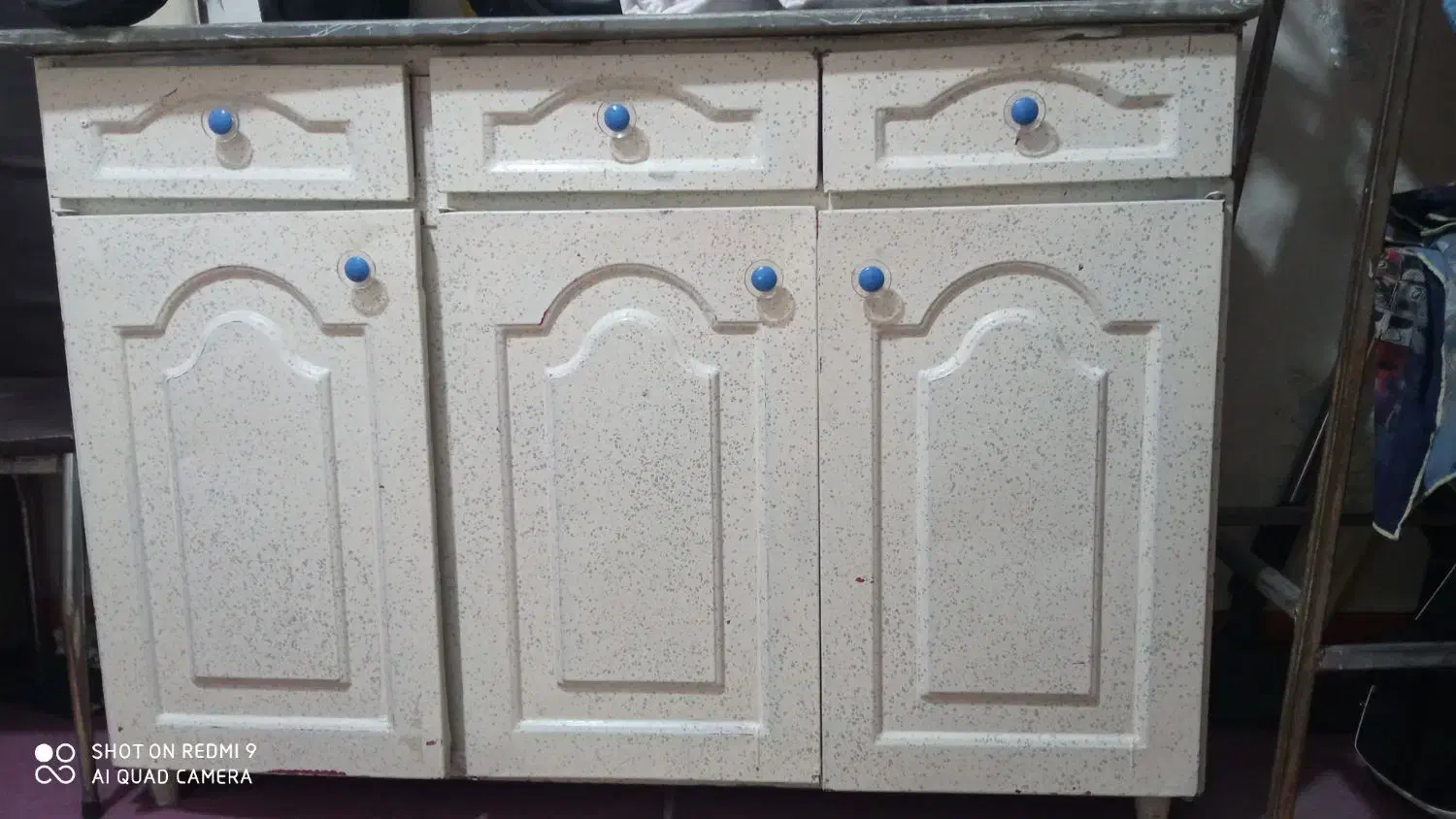 کابینت فلزی سه در . سه کشو ـ رویی سنگ تمیز سالم|مصالح و تجهیزات ساختمان|نسیم‌شهر, |دیوار