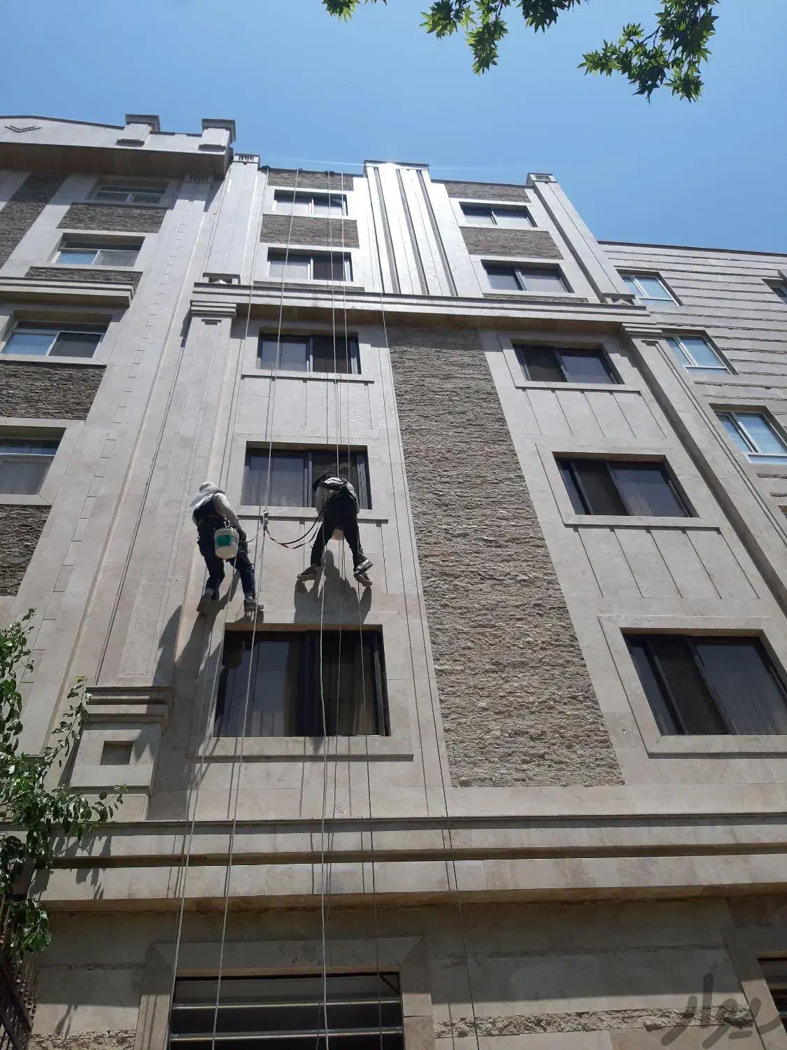 پیچ و رولپلاک سنگ پرچ سنگ راپل بدون داربست بندباز|خدمات پیشه و مهارت|فریدونکنار, |دیوار