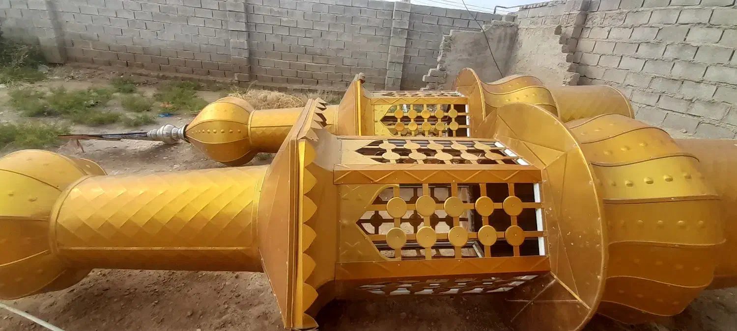 مناره الومنیوم طلایی مسجد|مصالح و تجهیزات ساختمان|زرین دشت (فارس), |دیوار