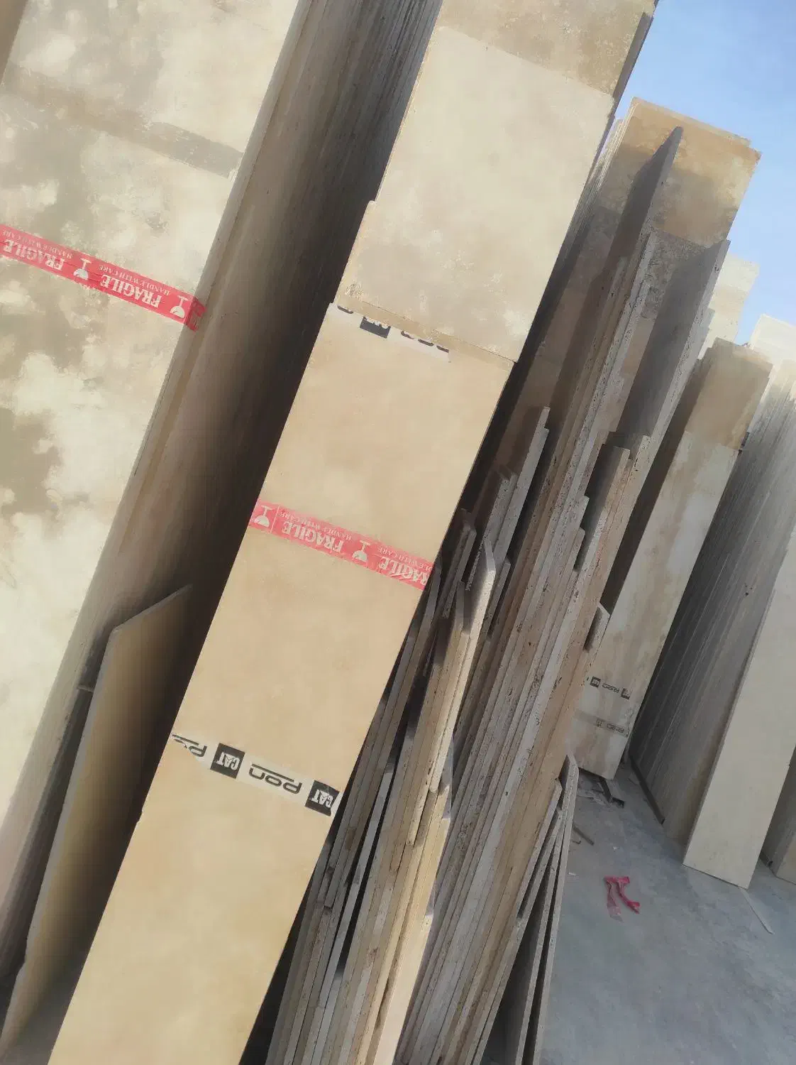 سنگ تراورتن پشت کاری عرض 30|مصالح و تجهیزات ساختمان|شاهینشهر, سعدی شمالی|دیوار