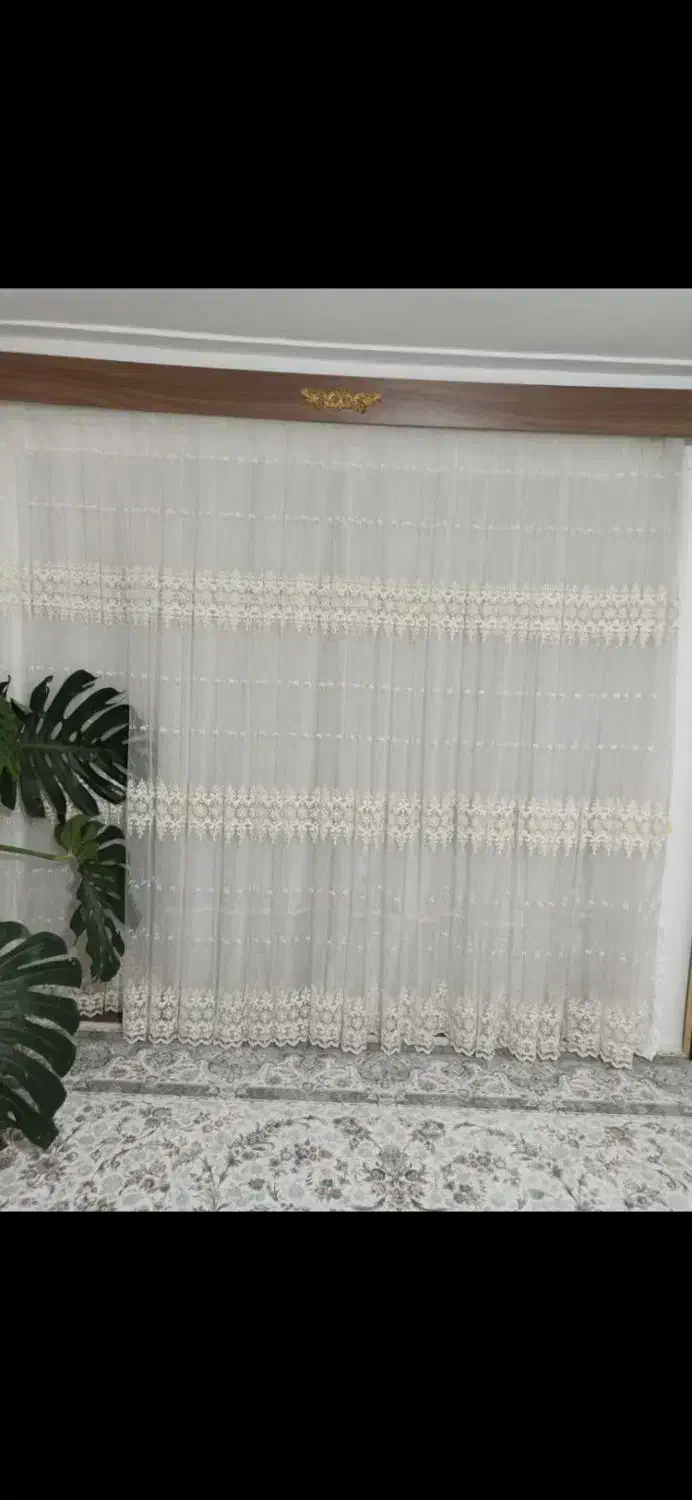 2 عدد پرده با کتیبه 2.5 در 3|پرده، رانر، رومیزی|نوشهر, |دیوار