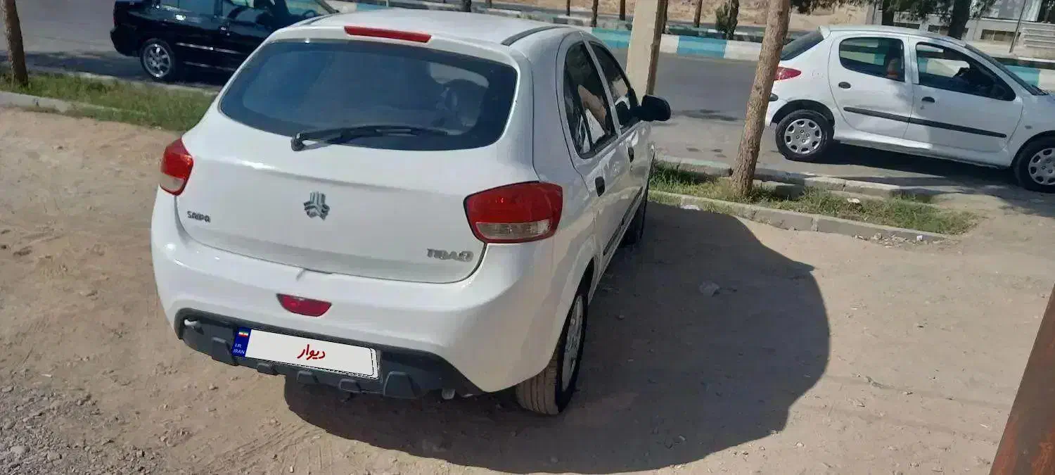 تیبا 2رینگ آلمونیوم کم کار سفید|خودرو سواری و وانت|مهریز, |دیوار