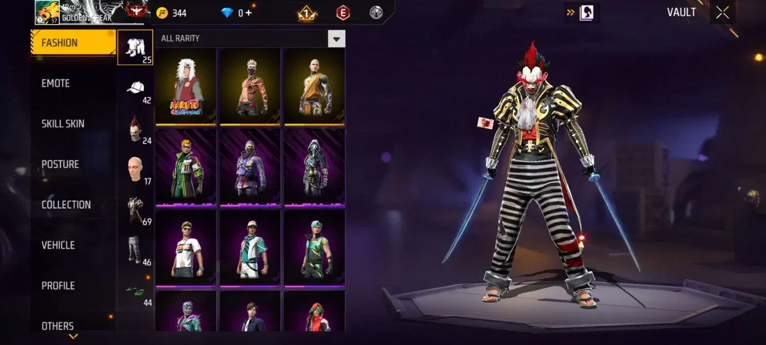 اکانت فری فایر|کنسول، بازی ویدئویی و آنلاین|میانه, |دیوار