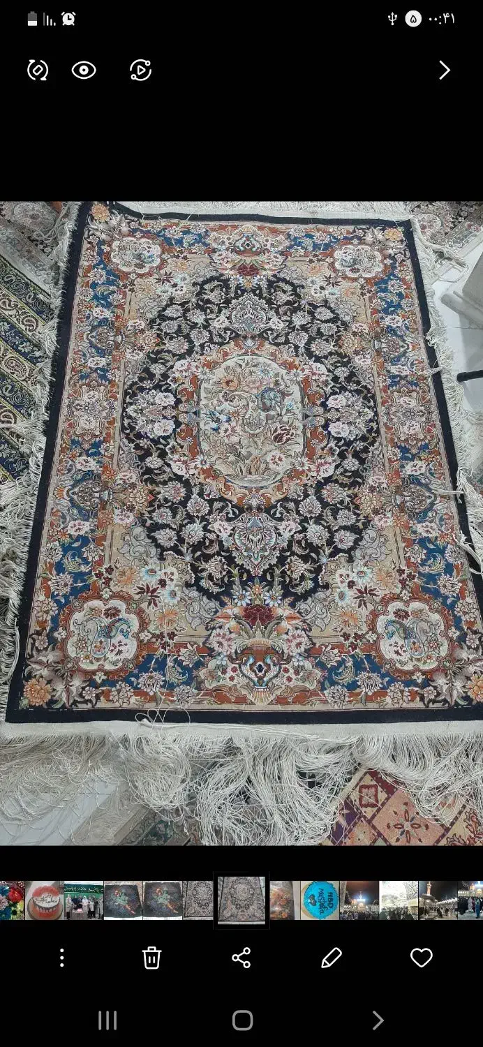 فرش دستبافت زرنیم تازه بافته شده|فرش|تهران, خاوران|دیوار