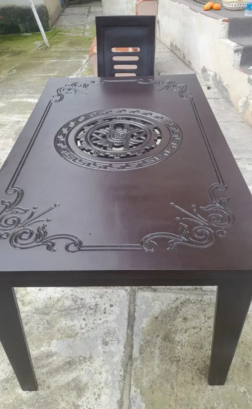 میزناهار خوری6نفره|میز و صندلی غذاخوری|تالش, هشتپر|دیوار