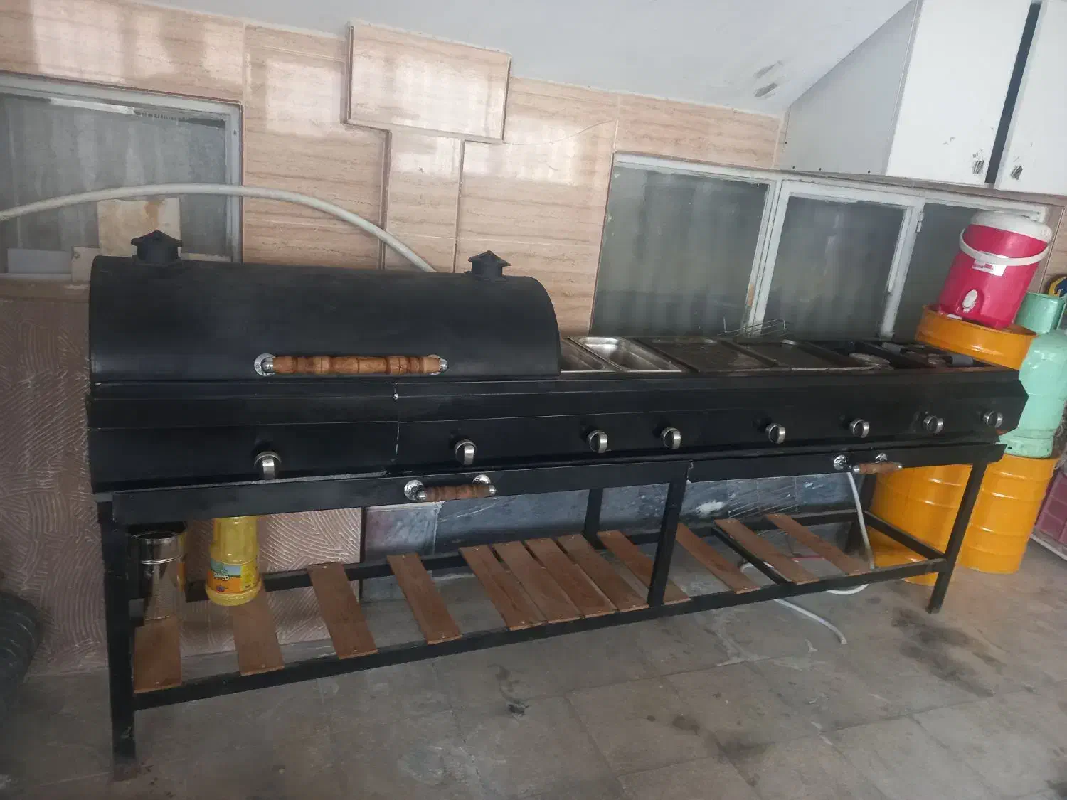 باربیکیو گاز پلوپز سرخ کن چدن|اجاق گاز و لوازم برقی پختوپز|قم, باجک سه|دیوار