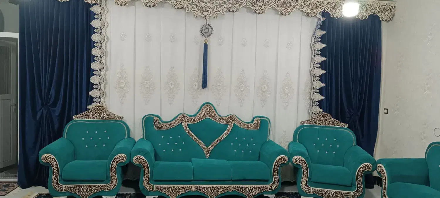 مبلمان‌پرده‌پذیرای|مبلمان خانگی و میز عسلی|نورآباد, |دیوار